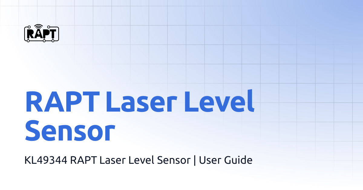 RAPT Laser Level Sensor | KegLand RAPT Portal Help